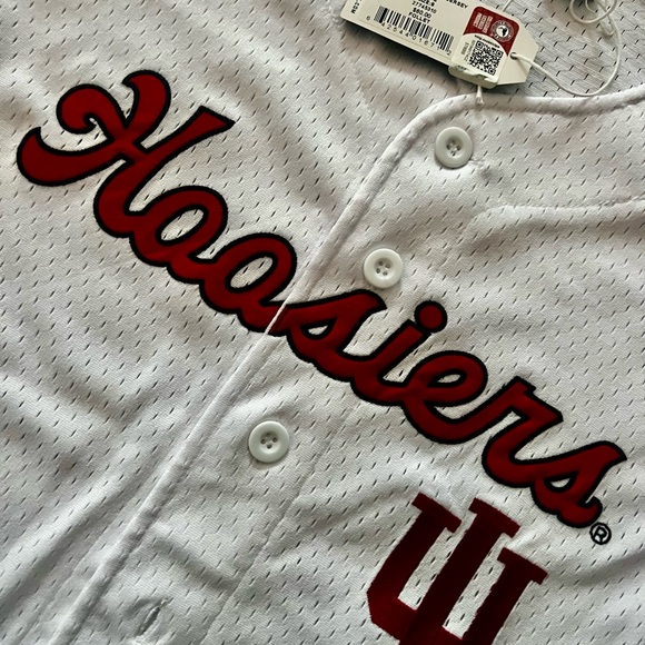 Indiana Hoosiers Hype and Vice Women’s Small Baseball Jersey – White – NWT - Picture 3 of 6